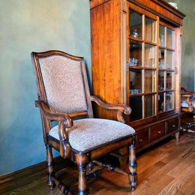 Stately dining chairs by hooker.