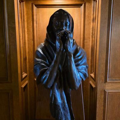 Sale Photo Thumbnail #2: The sculptor, Denny Haskew, personally delivered this remarkable bronze from CO to them at their home in Tulsa, OK. 