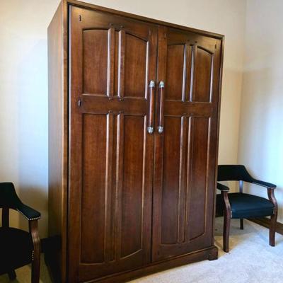 Sale Photo Thumbnail #13: Bernhardt media armoire.