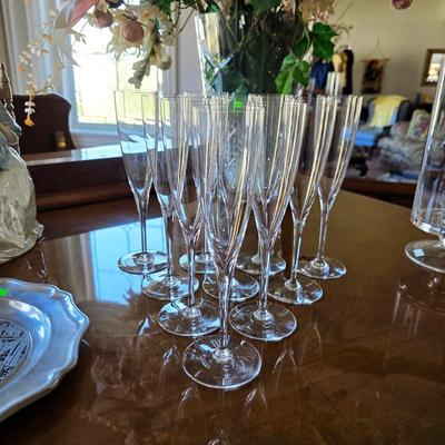 Baccarat champagne flutes