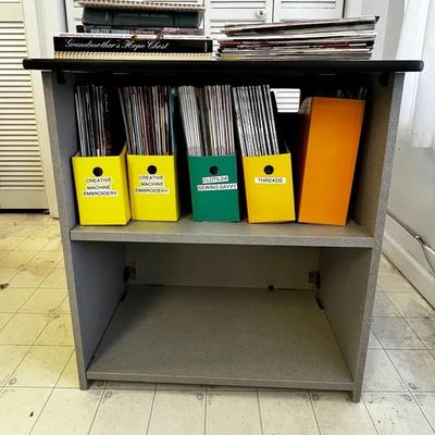 Shelf With Craft Books And Magazines