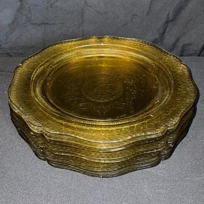 Federal Glass - Yellow Depression Glass Plates