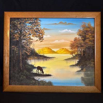 Tranquil Lake Painting  