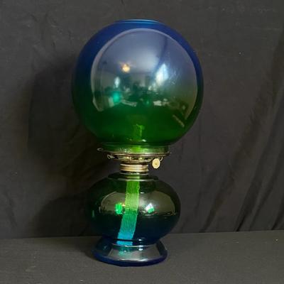 Vintage Risdon Globe Oil Lamp