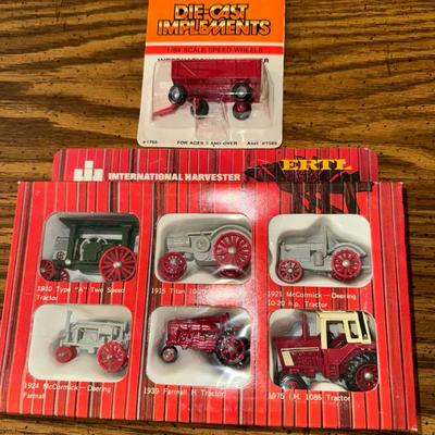 Die-Cast Tractor Set + Implements