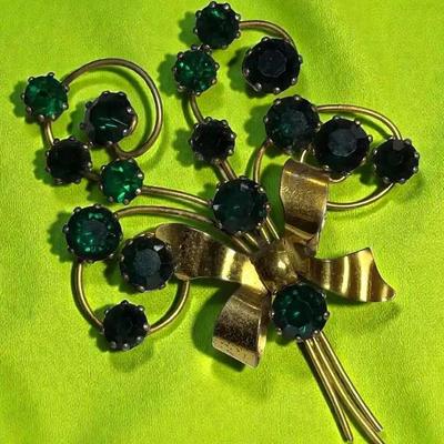 Vogue brooch stamped sterling