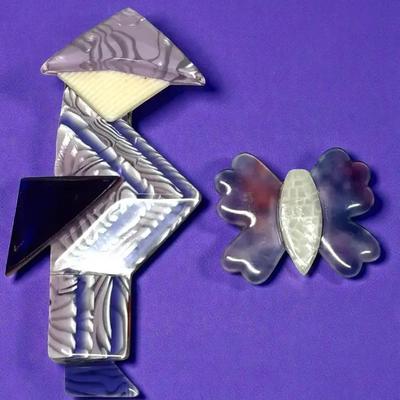 Le a stein paris mandarin & butterfly pin