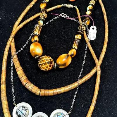 Earth tone necklaces other pieces
