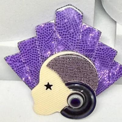 Lea stein paris corolle" brooch