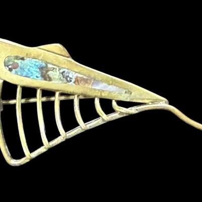 Los castillo taxco abstract brooch