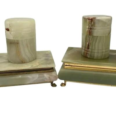 Lovely Alabaster Trinket Boxes & Alabaster Tumbler/cups With Lids From Oman