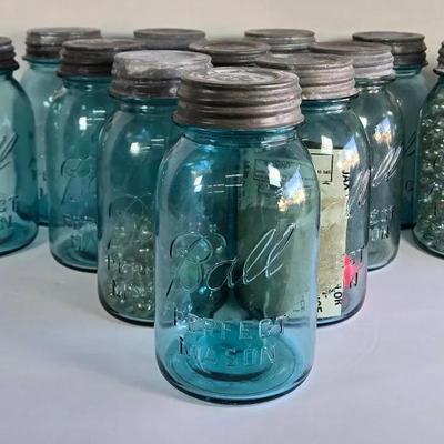 12 Vintage Ball Jars
