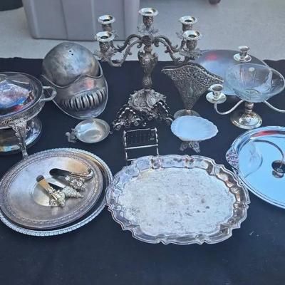 White Metal And Silver Plate