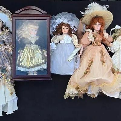 Porcelain Bride & Other Dolls