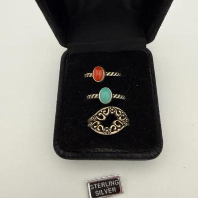 Southwestern Jewelry Set In Sterling Size 6
