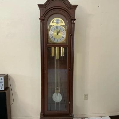 Bulova Tempus Fugit Cherub Grandfather Clock