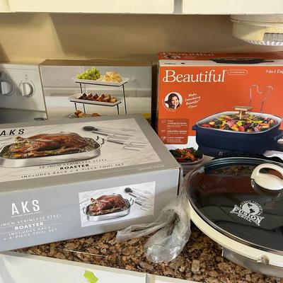 George Foreman Fusion Grill And Beautiful Five And One Expandable Skillet