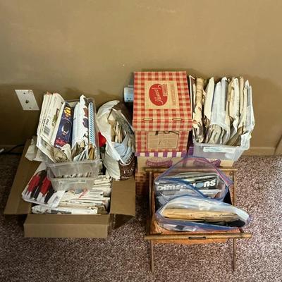 Vintage Sewing Patterns, Needlepoint, Stamped Cross-stitch & More