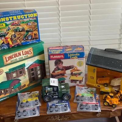 Lincoln Logs Trucks And Puzzles