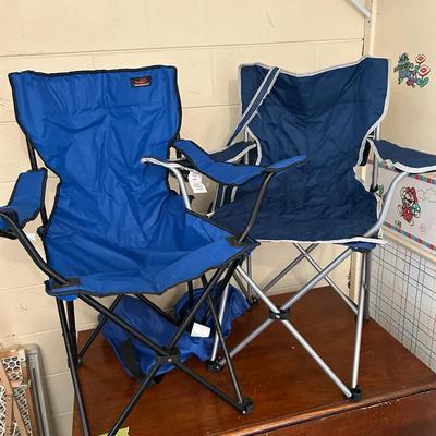 Pop Up Folding Chairs Pair