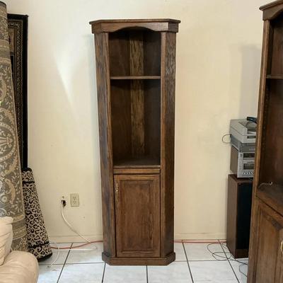 Wood Corner Cabinet - Right Side Cabinet