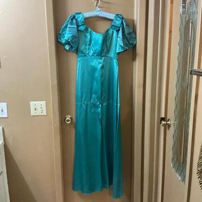 House Of Bianchi Teal Gown