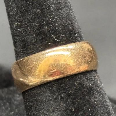 18K Yellow Gold Band | Antique Ring Engraved 1893 | Total Weight 5.11g
