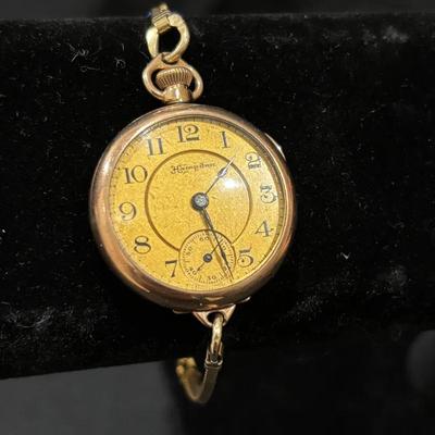 Vintage Hampden Wristwatch | 12K Gold Filled Case & Bracelet