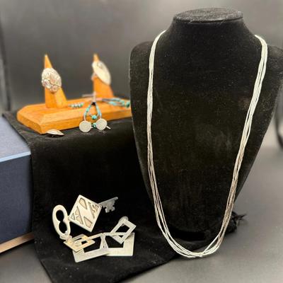 Sterling Silver Jewelry Lot | Necklace, Earrings, Rings & Pendants