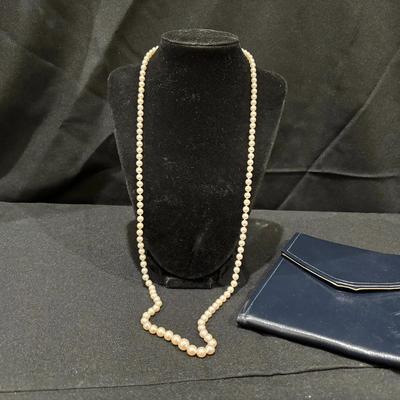 Cultured Pearl Necklace with Sterling Clasp by M.A. Green Jewelers