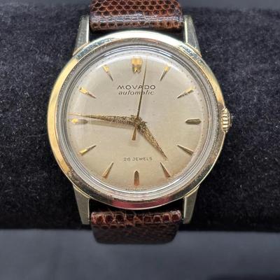 Vintage Movado Automatic Watch | 28 Jewels | Swiss Made | Leather Strap