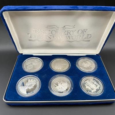Discovery of the New World | Sterling Silver Commemorative Coin Set | 6 Coins