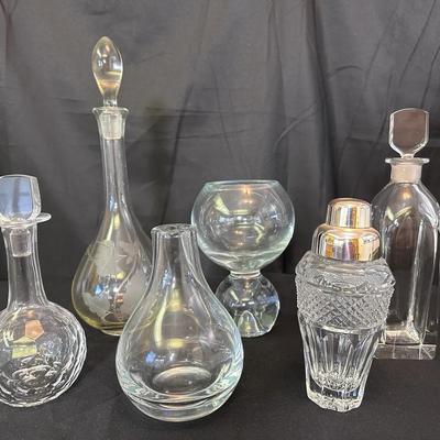 Crystal Decanters & Vases | Includes Orrefors | Mixed Scandinavian Glass
