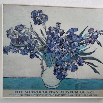 Van Gogh “Irises” Metropolitan Museum of Art Print | Framed Museum Reproduction