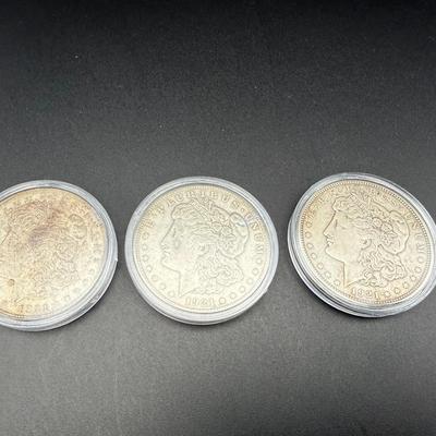Morgan Silver Dollars | 3 Coins | 1921