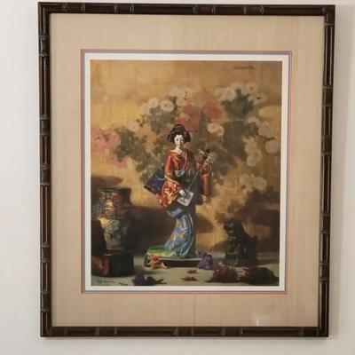 R.V. Goetz “Flower Music” Signed Limited Edition Offset Lithograph | Framed Art