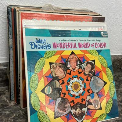 Lot of 20 Vintage Records Disney Dean Martin Etc