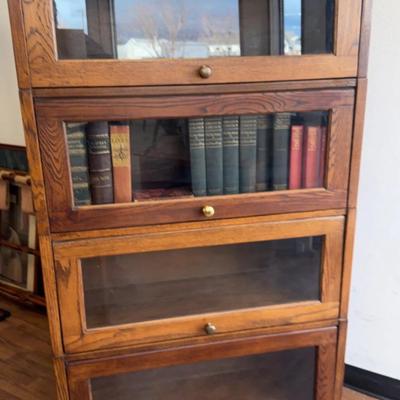 Oak Barrister Bookcase