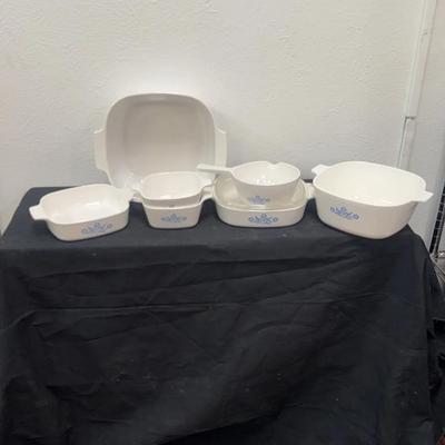 Vintage Corningware Blue Cornflower Casserole Dishes