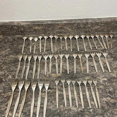 Contour Sterling Silver Forks Knives Set