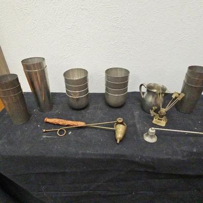 Vintage Pewter & Candle Snuffers