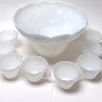 Vintage Punch Bowl Set