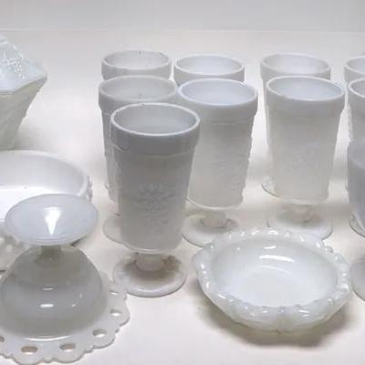 Elegant Milk Glass Collection