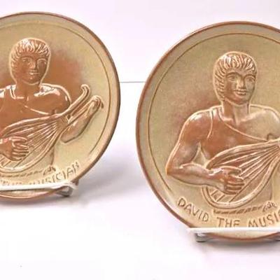 "Frankoma" 'David The Musician' Collector Plates 1974