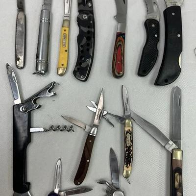 13 Vintage Folding Knives and Multi-Tools