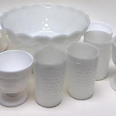 Elegant White Glassware Collection