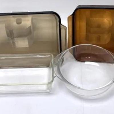 Vintage Pyrex Glass Bakeware Set - 9 Pieces 