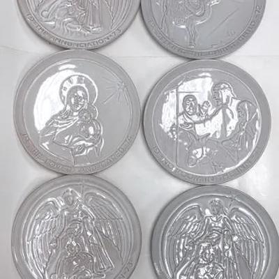 "Frankoma" Annunciation Plate Set 1970s