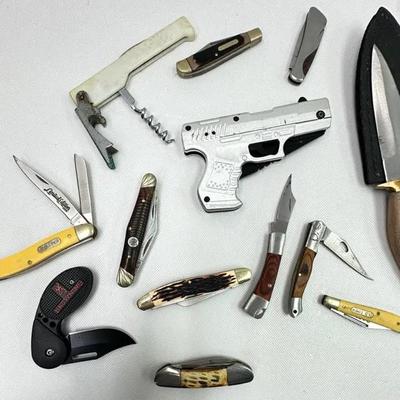 Knife Collection - 13 Assorted Blades (Uncle Henry , Browning, Old Timer)