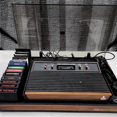 Atari 2600 Video Games Console With Organizer, Games And More
